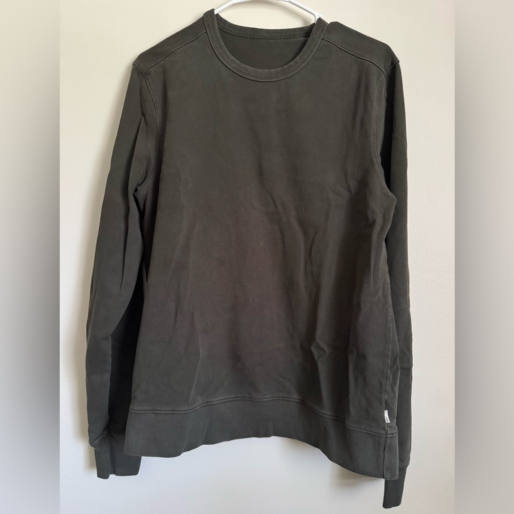 Vuori Men's Cypress Vintage Fleece Crew Jacket - Green